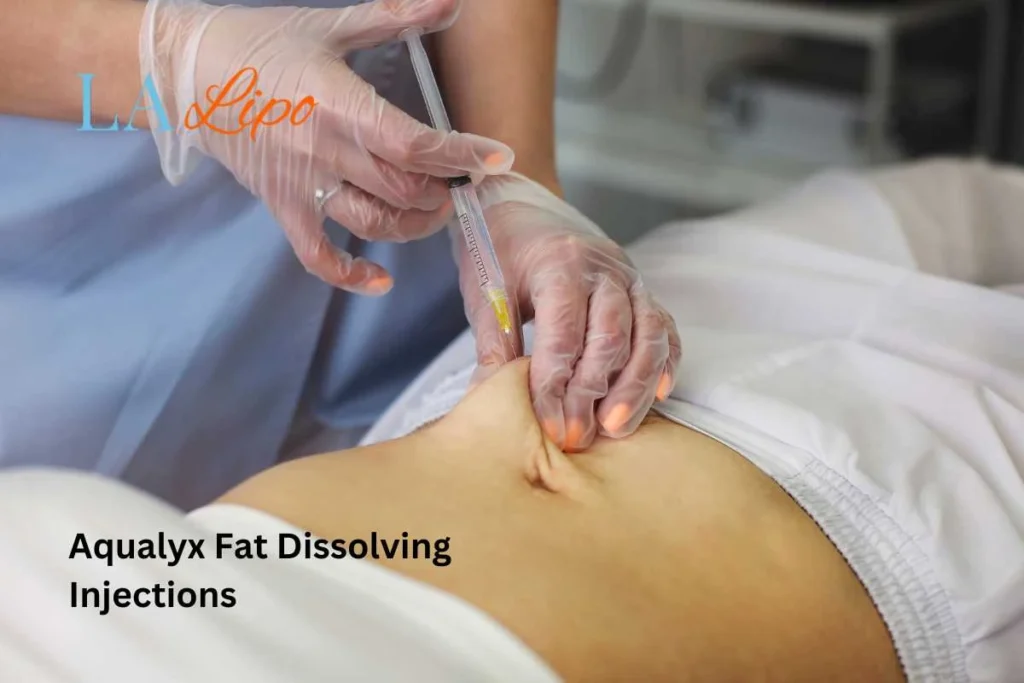 woman having fat dissolving injections Lichfield in the stomach