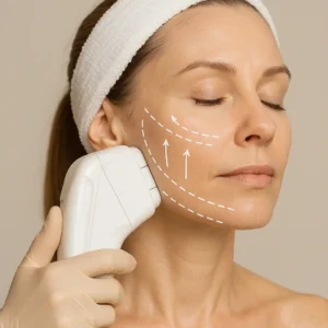 Woman having HI-FU to reduce wrinkles call LA LIPO Lichfield Now!