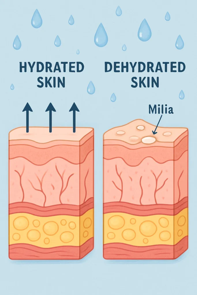 The importance of hydration and milia production Lichfield