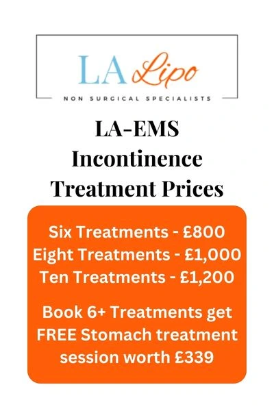 LA-EMS Incontinence Treatment Prices Lichfield