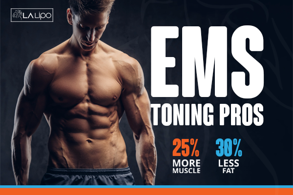 Image of man with sculpted stomach showing the fat loss and muscle gain of LA-EMS Body Sculpting Treatment Lichfield