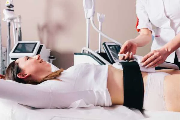 woman having body sculpting to help improve her body image and her mental health Lichfield